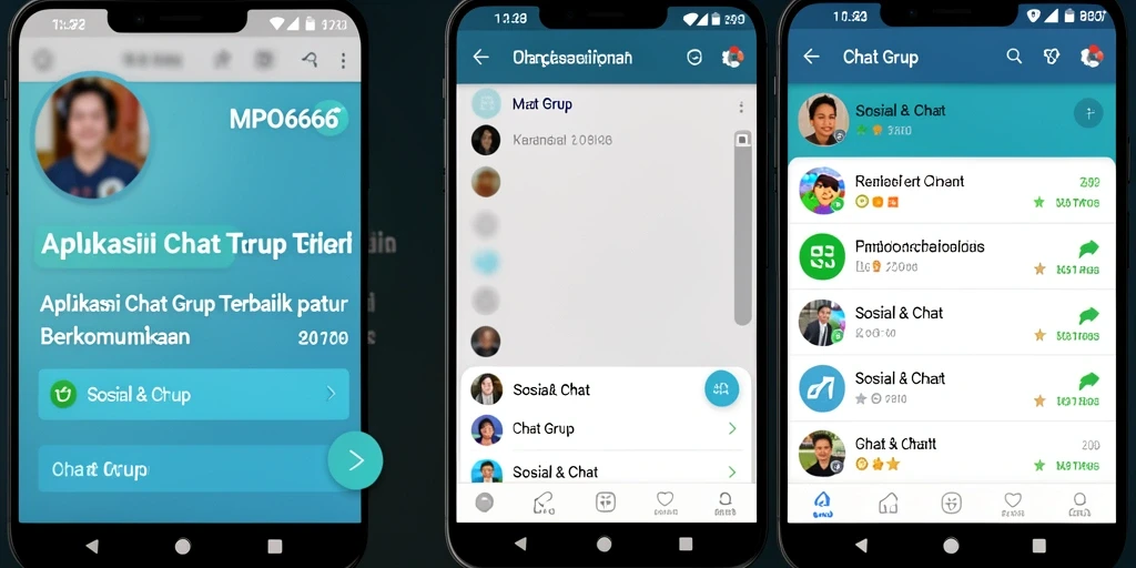 Antarmuka pengguna MPO666 saat chatting grup yang interaktif dan menarik.