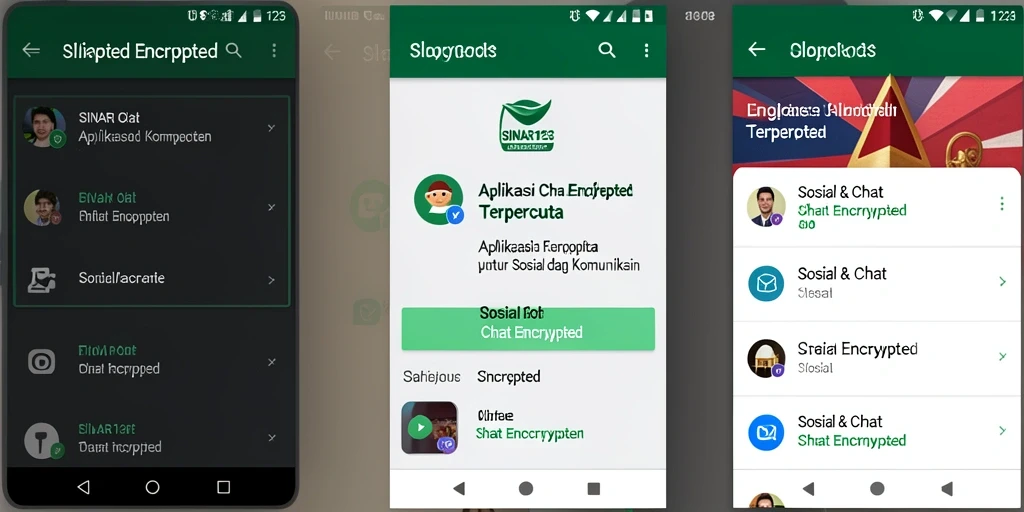 Antarmuka SINAR123 menampilkan fungsi chat yang aman dan intuitif.