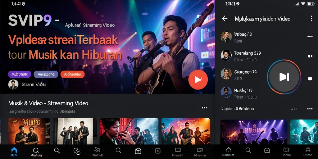 Antarmuka SVIP9 yang menarik dan mudah digunakan untuk Streaming Video.