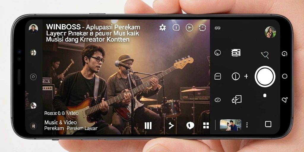 Antarmuka aplikasi Perekam Layar WINBOSS yang user-friendly.